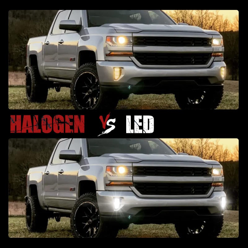 BUNKER INDUST LED Fog Lights Compitable for 2016 2017 2018 Chevy Silverado 1500, OEM Bumper Driving Fog lamp Kit,Chrome - Image 4